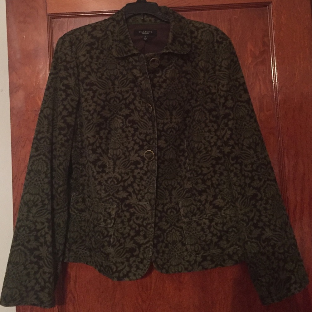 Hunter Green and Brown Cord Jacket