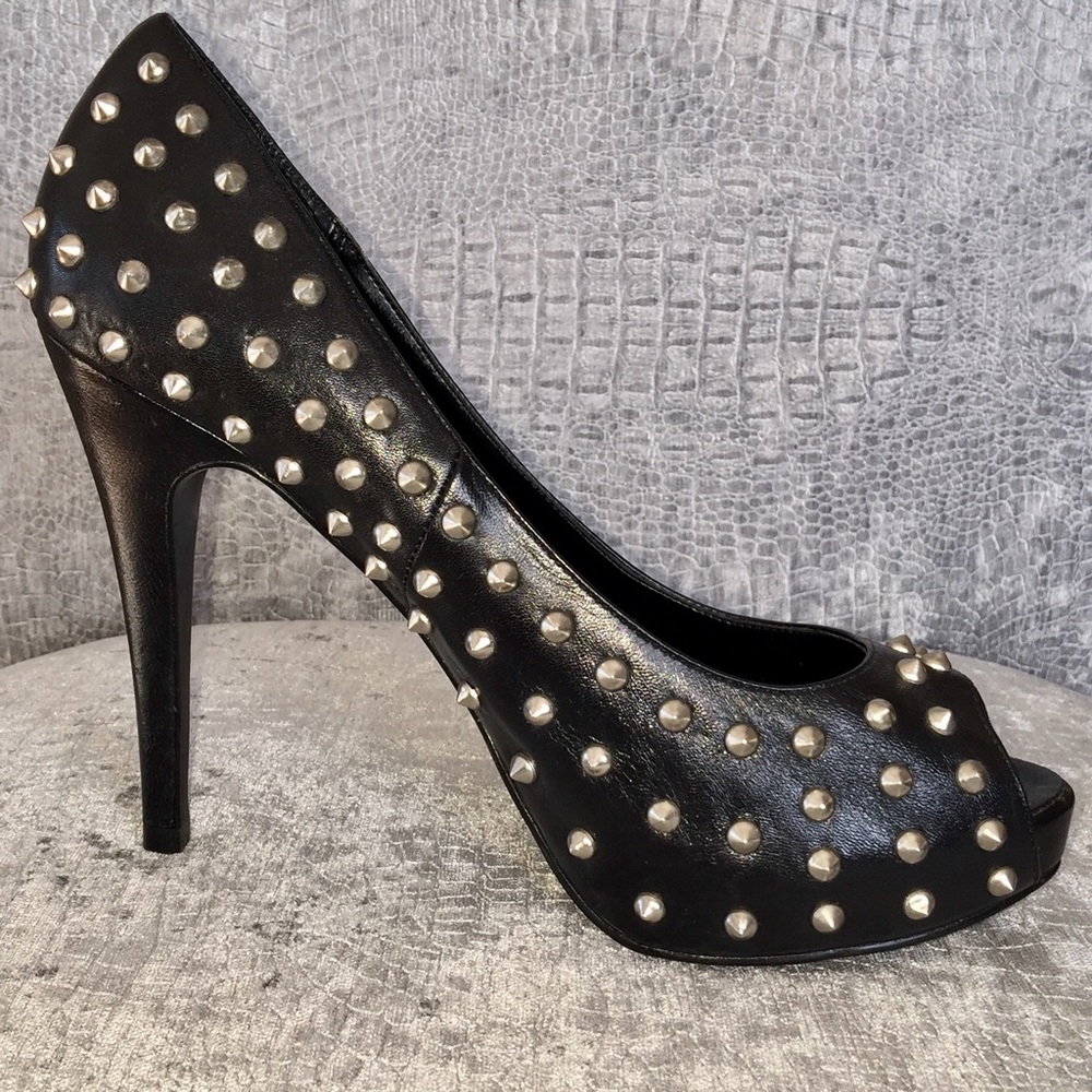 Black Kate Preston Studded Heels