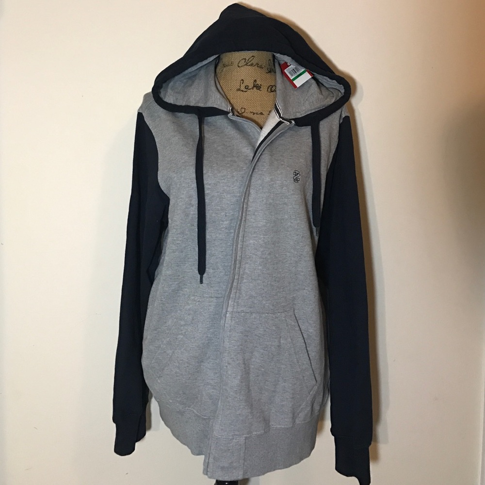 Izod hooded zip up sweatshirt