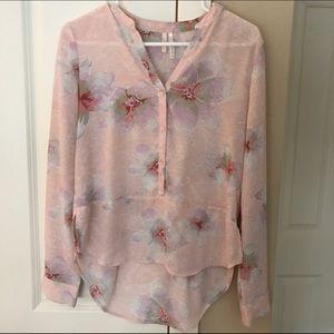 Floral pink blouse