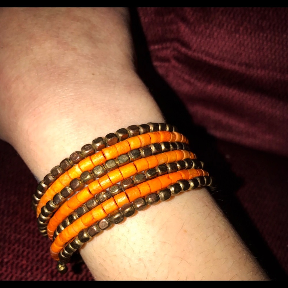 Wrap around beaded bracelet.