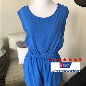 Forever 21 Sky Blue Romper/Shorts Jumpsuit