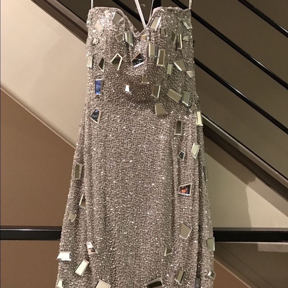 Silver Tony bowls cocktail dress