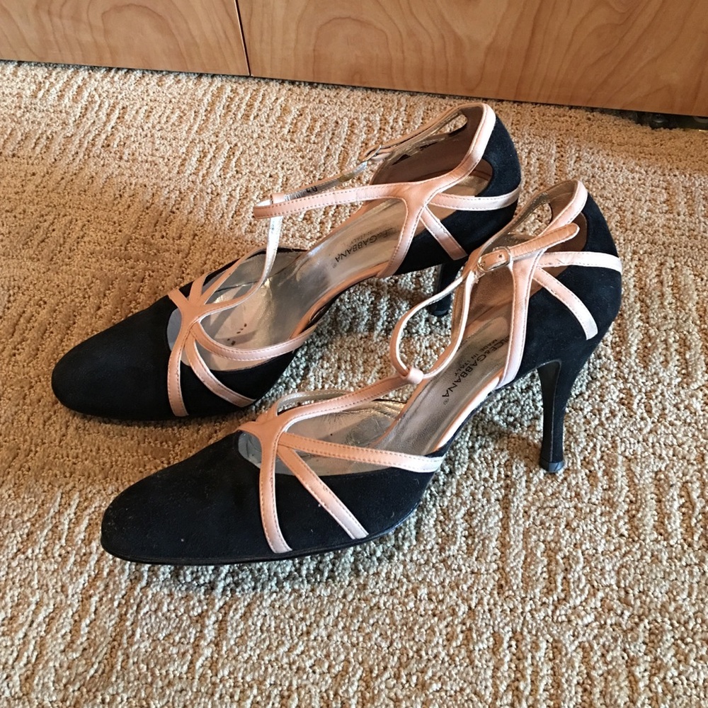 •Dolce & Gabbana• suede and leather sandals