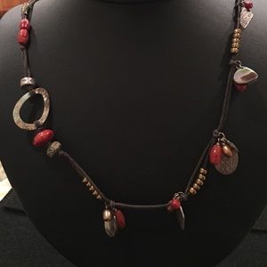 Sterling silver and shell bracelet
