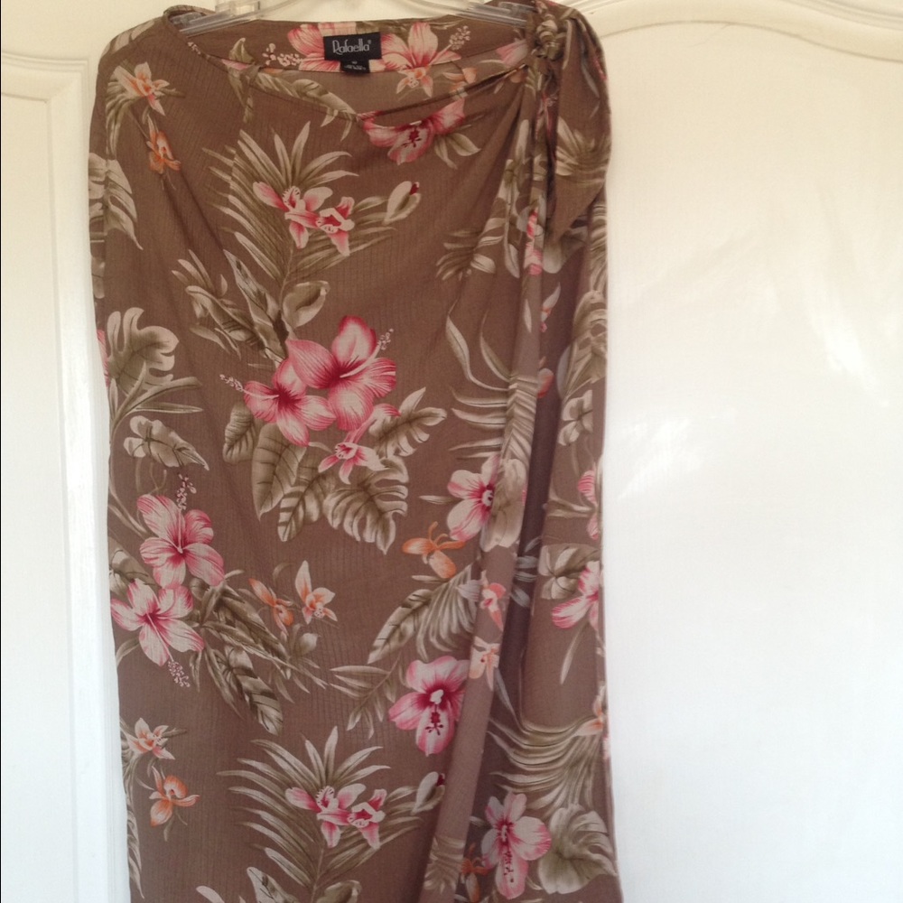 Rafaella Floral Wrap Skirt.