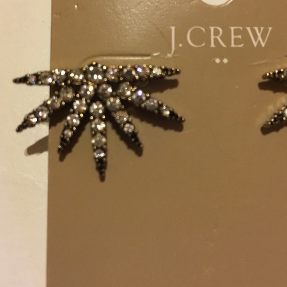 J Crew Factory Crystal Statement Stud Earrings - Picture 3 of 3