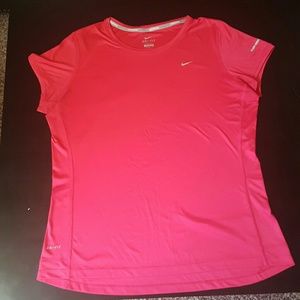 Pink Nike Dri Fit Running shirt