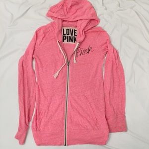 PINK Zip-up Sweater