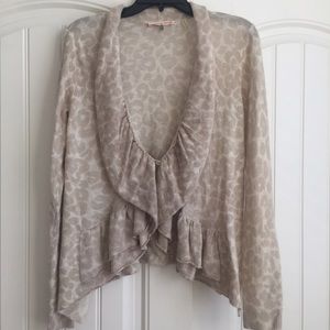 Rebecca Taylor Leopard Cardigan