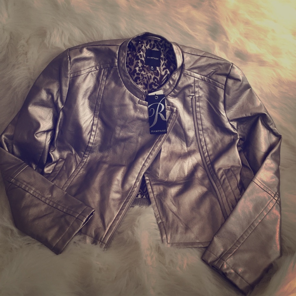 Rampage metallic jacket medium NWT