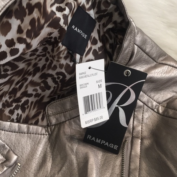 Rampage metallic jacket medium NWT - Picture 3 of 4