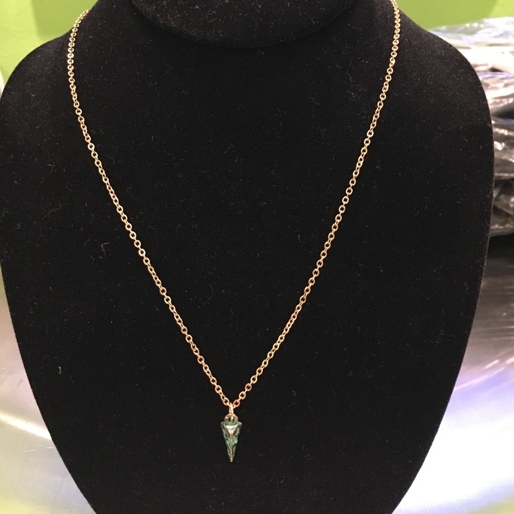 Gold triangle necklace!