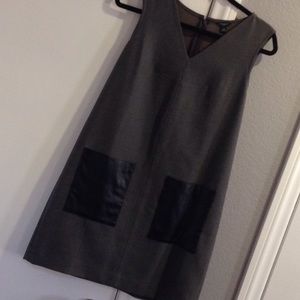 Petite Ann Taylor dress with faux leather pockets