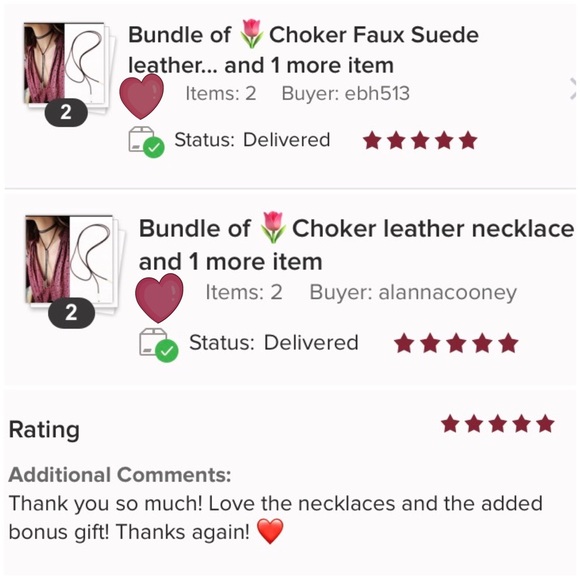 Choker Tie ♡ Choker with Pouch Gift Bag GOLD - Picture 3 of 7