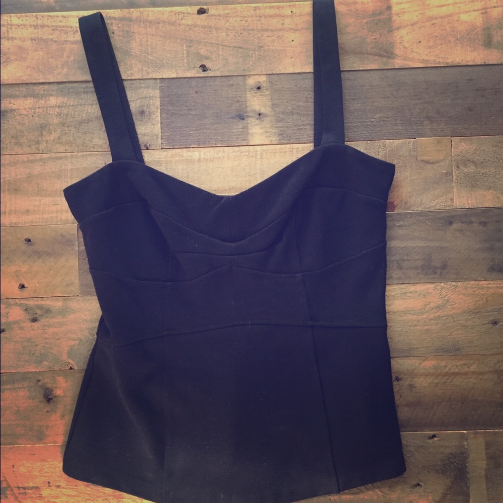 Betsey Johnson Black Corset Top Size Small!