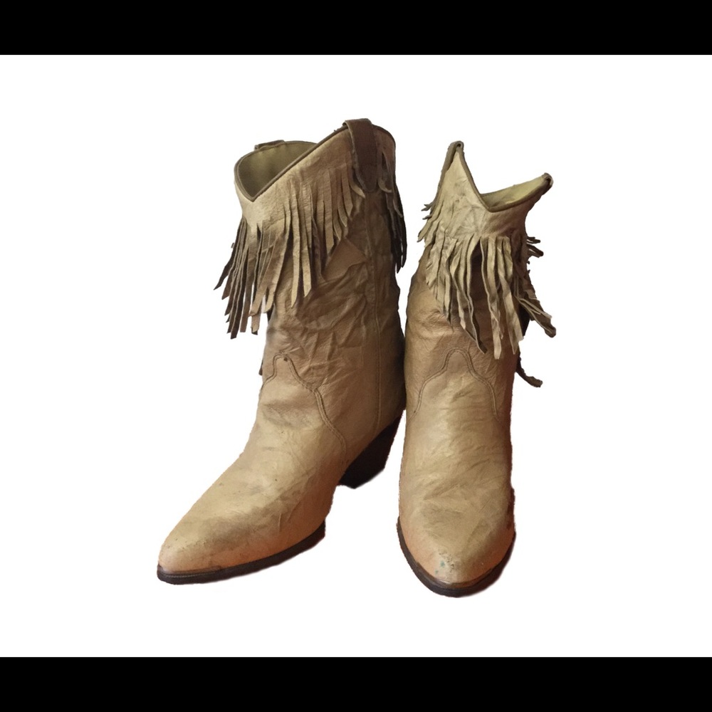 Tassled cowboy boots