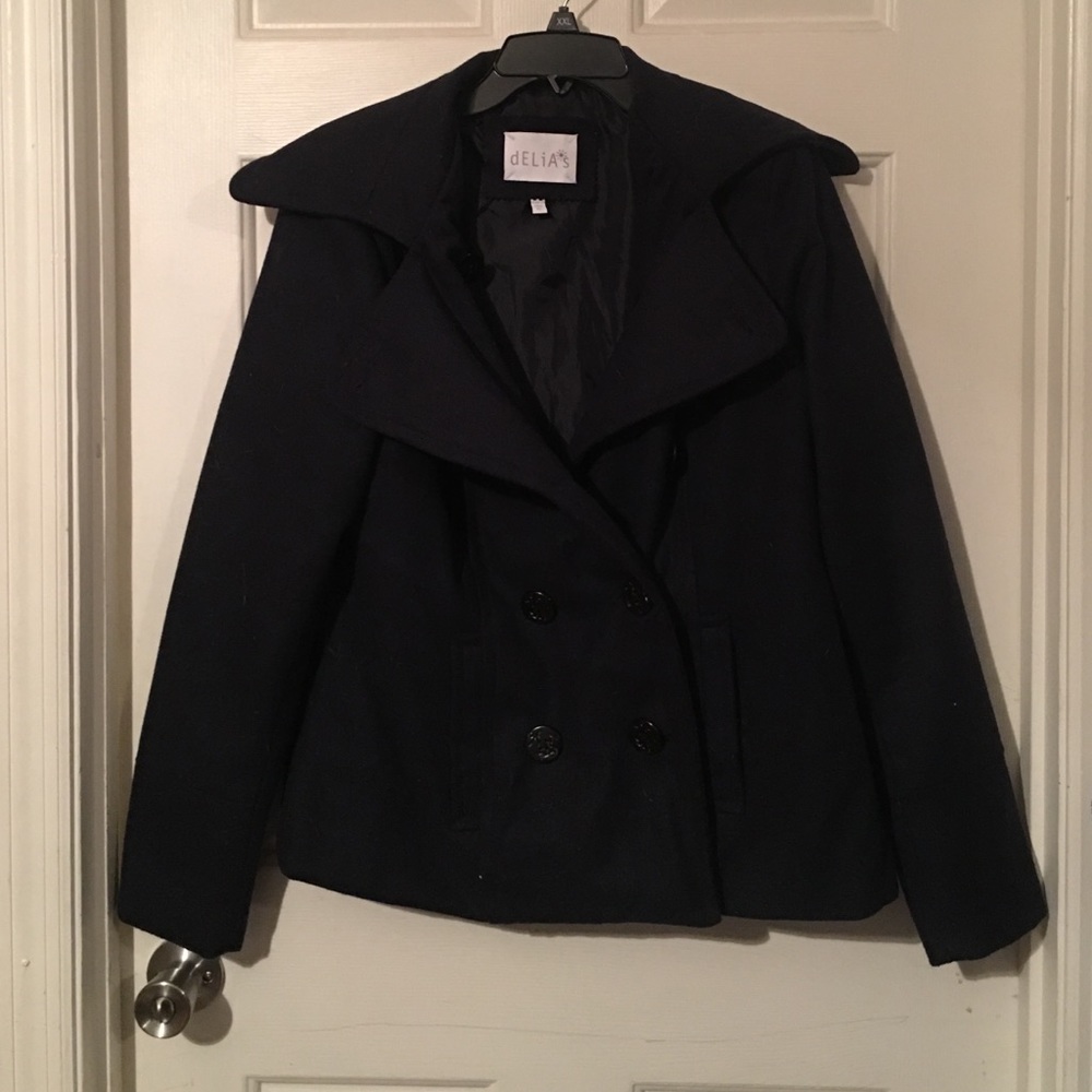 Navy peacoat