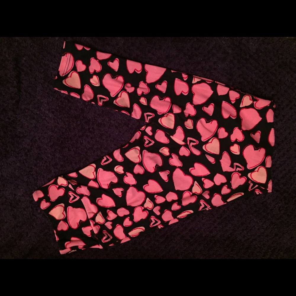 OS lularoe leggings Valentine's Day leggings