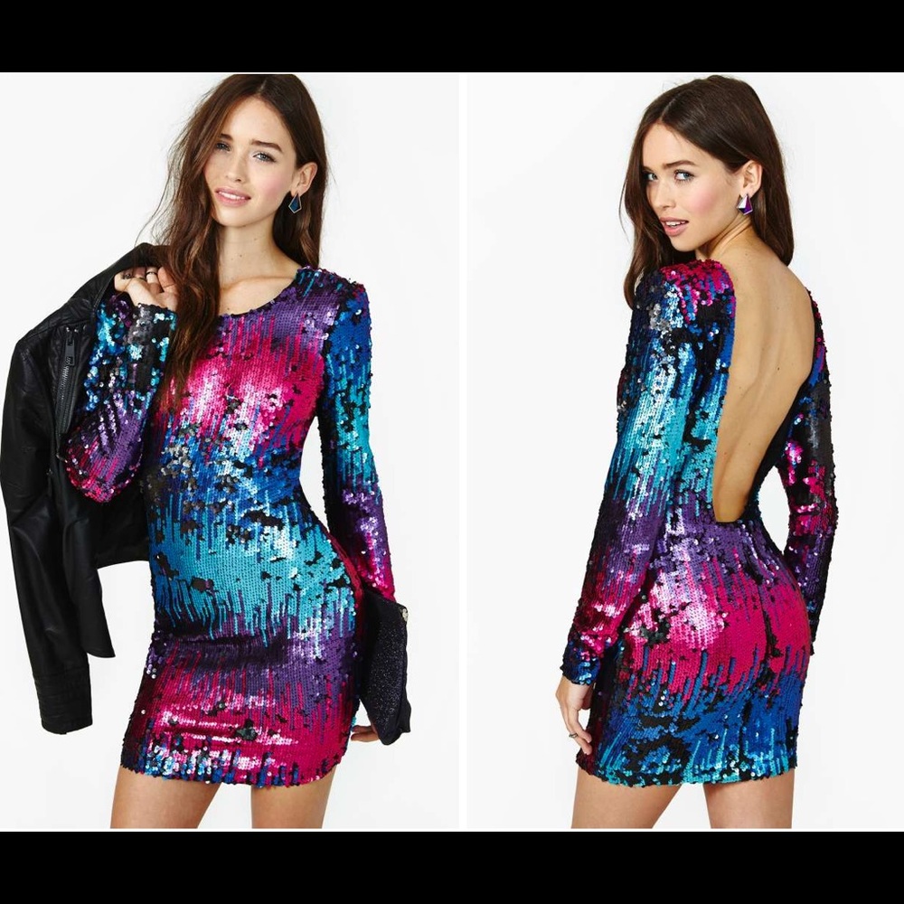 Nasty Gal Invincible Sequin Dress