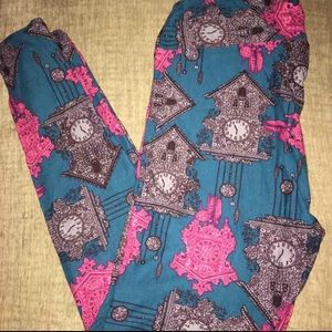 💕NWT HTF 🦄 Lularoe OS Clock Leggings💕
