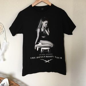 Ariana grande black tour tee