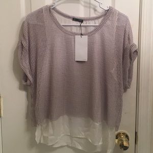 Zara mesh top size S nwt