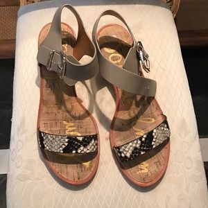 Sam Edelman snake skin print sandals...adorable!
