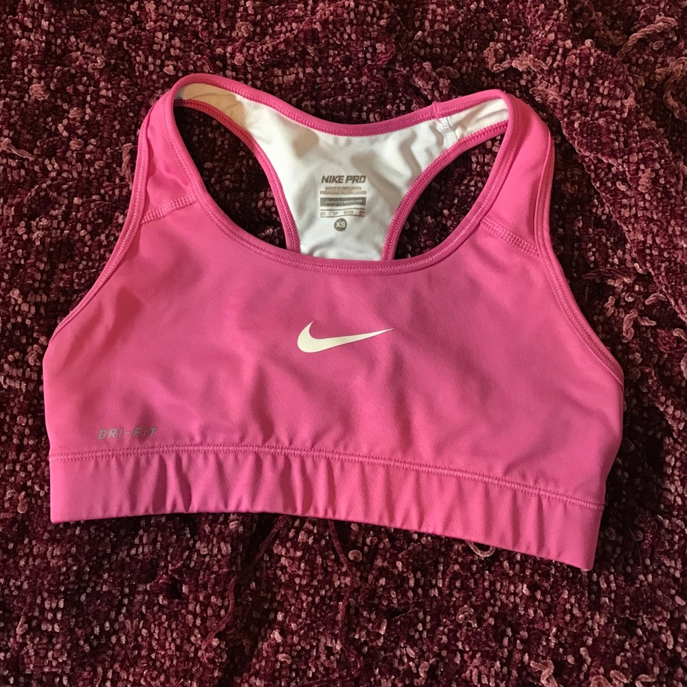 Nike pink sports bra