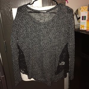 Lush sweater with lace side details