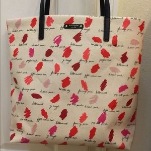 Kate Spade Lipstick Smudge Tote