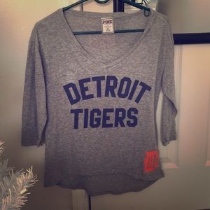 Pink Victoria secret Detroit Tigers shirt
