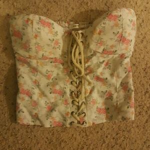 Crop sweet heart shirt