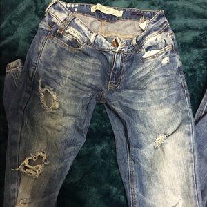 Zara destress jeans.