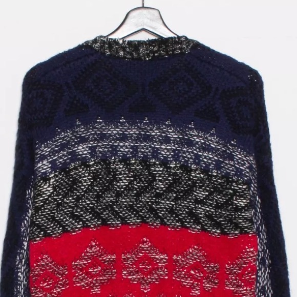 Kontrol Black Knit Cardigan Oversize Sweater Small - Picture 4 of 4