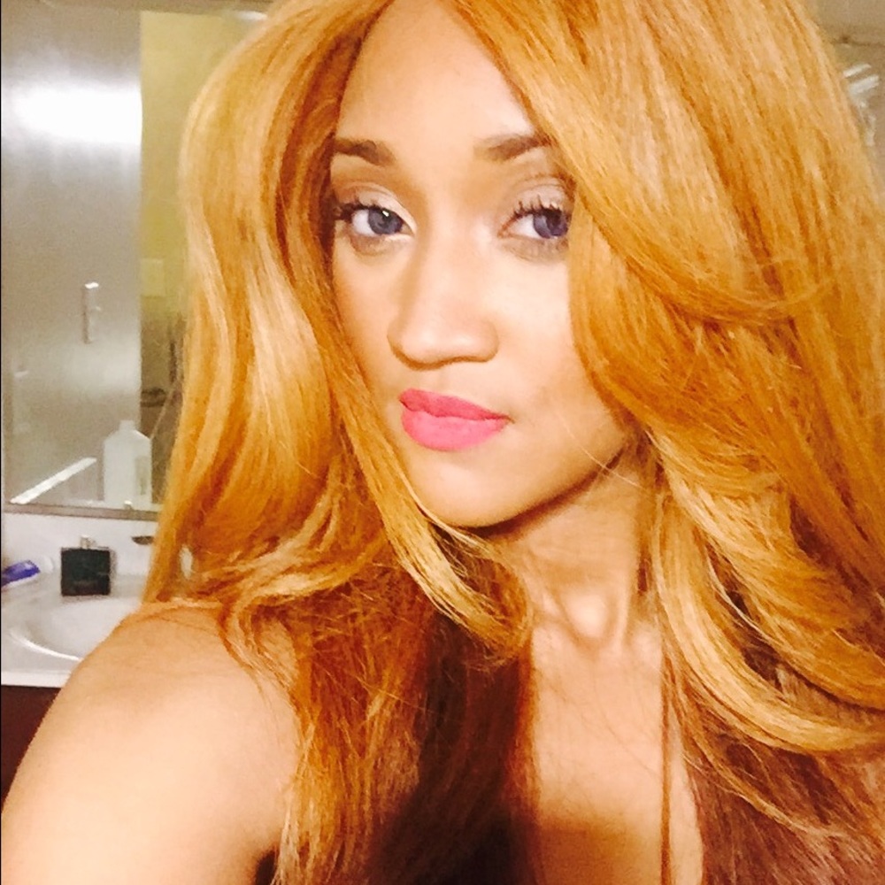 Beautiful reddish blonde wig