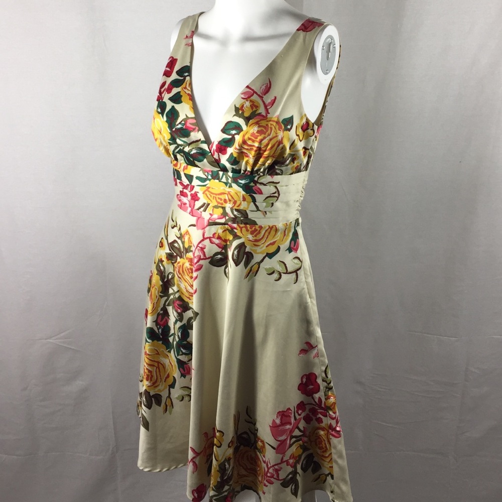 Twenty One Ivory Floral Print Dress