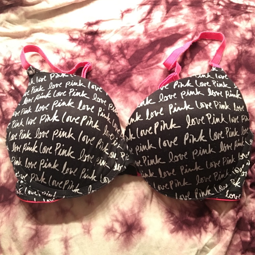 Pink bra