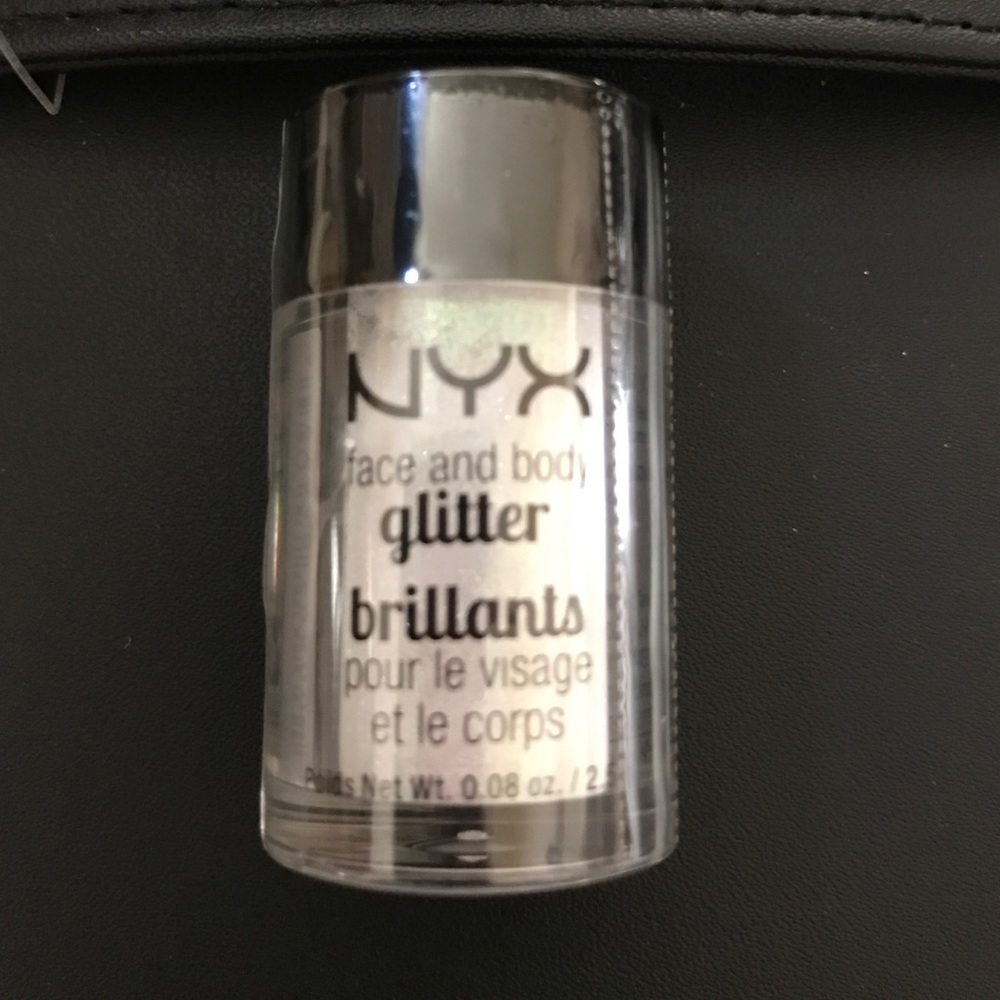 NYX face and body glitter.
