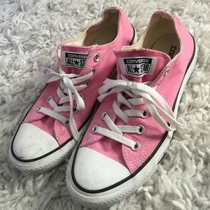 Pink low top Converse- size 9
