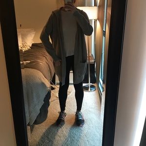 TopShop gray hooded cardigan