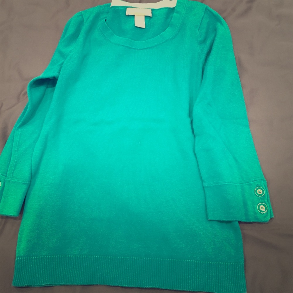 Banana Republic teal sweater