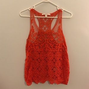 Burned orange crochet tank