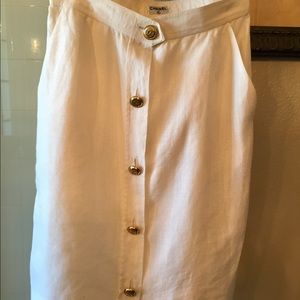 Authentic Chanel linen skirt