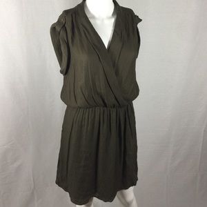 Zara Basic Olive Dress