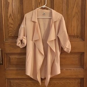 Blush Light Blazer Jacket Cardigan