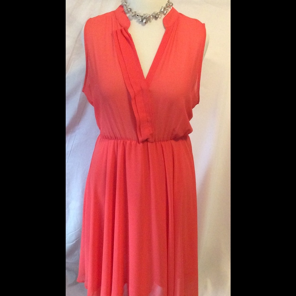 Zenobia chiffon sleeveless dress