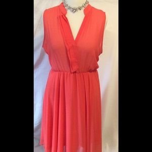 Zenobia chiffon sleeveless dress