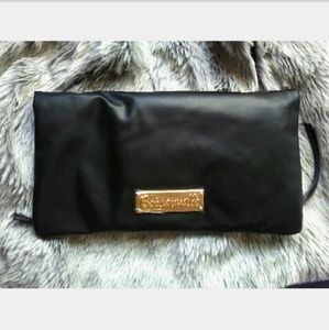 Betseyville Black Clutch by Betsey Johnson