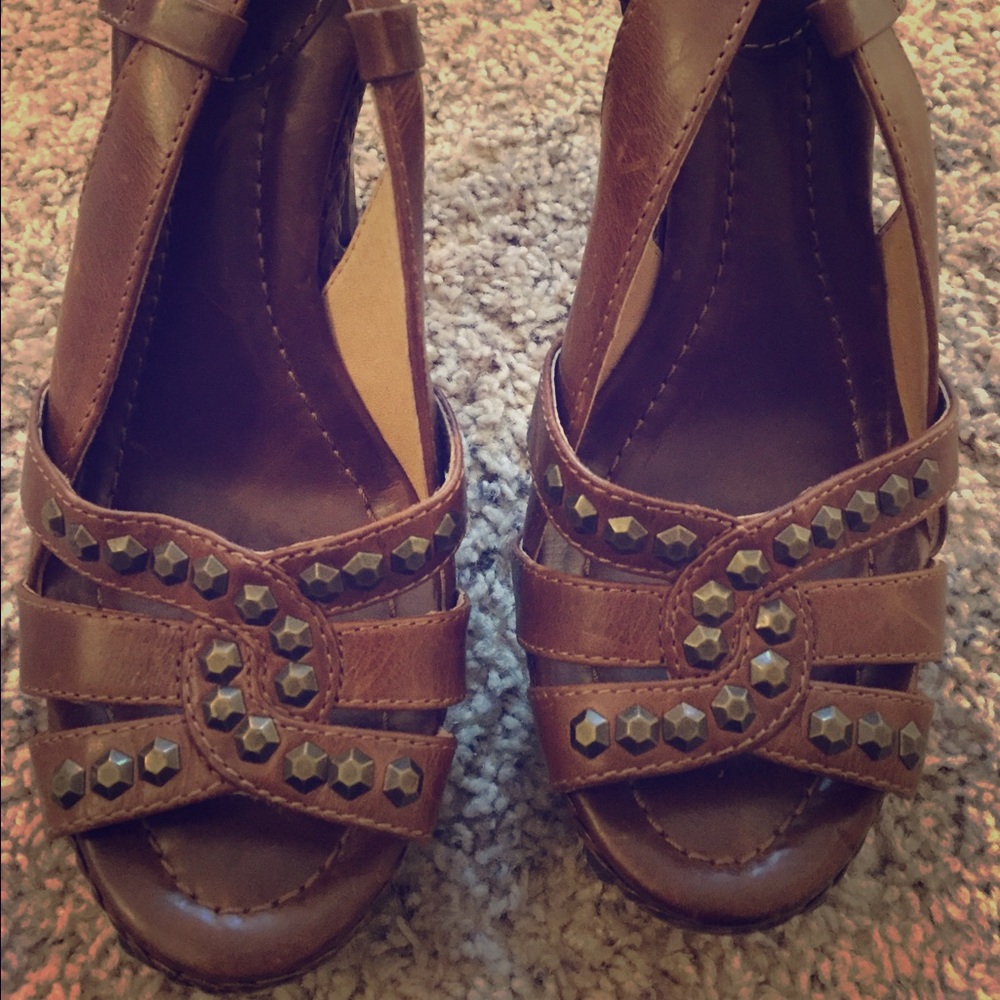 Frye Platform Sandals 10